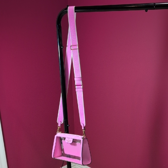 kate spade Clare Clear Small Crossbody Bag, Surf Pink in Excellent Condition! - Picture 3 of 9